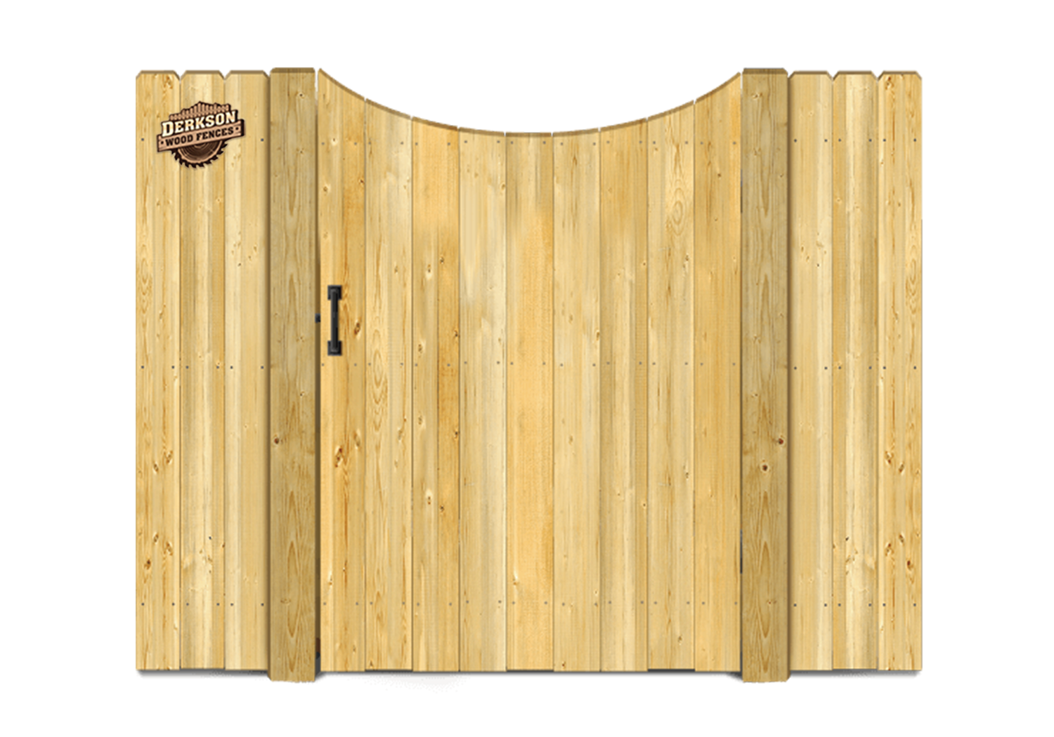 Treated Concave Privacy Gate Kit