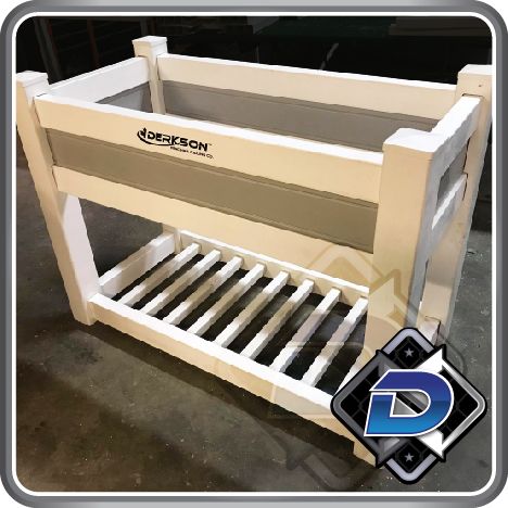 Raised with storage