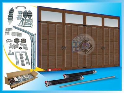 Eastman, Steel, 16x8 Wood grain 26/26 ga Door, Chocolate walnut **Click for Other Sizes**