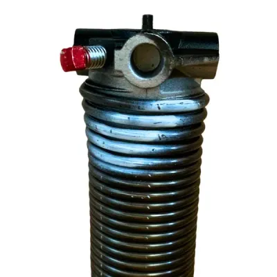 White Spring Torsion – 0.218 Wire x 2 in, D x 26 in. L – Left (Black Cone)