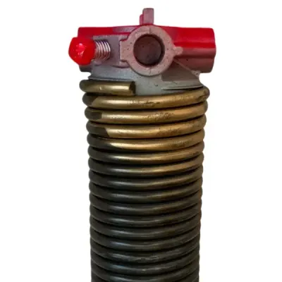 Gold Spring Torsion – 0.250 Wire x 2 in. D x 30 in. R – Right (Red Cone)