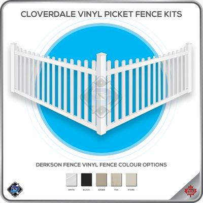 Cloverdale Vinyl Picket Fence