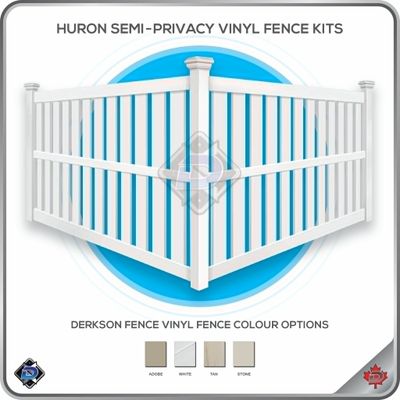 Huron Semi-Privacy Vinyl Fence