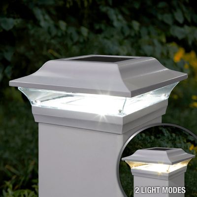 5X5 White Aluminum Imperial Solar Post Cap