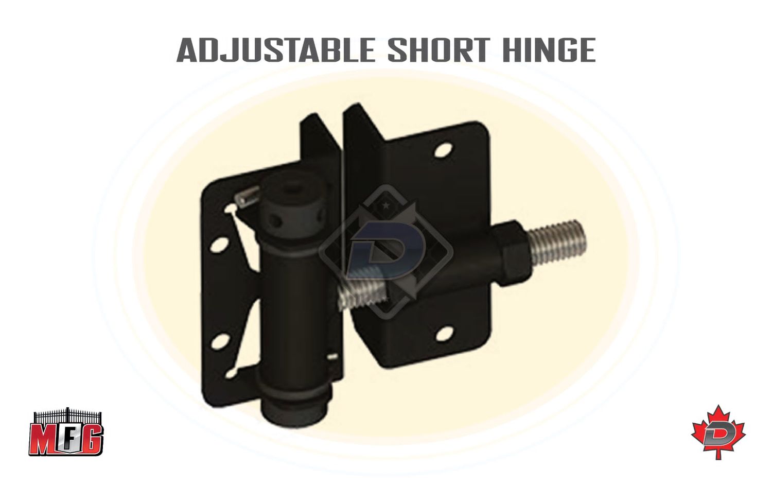 Horizontally Adjustable Hinge - Small Profile