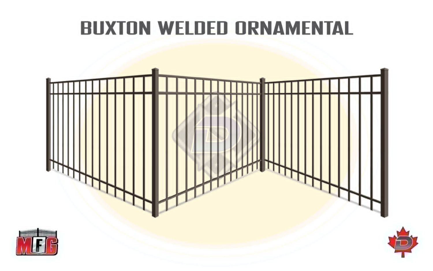 Buxton Welded Ornamental Fence Panels