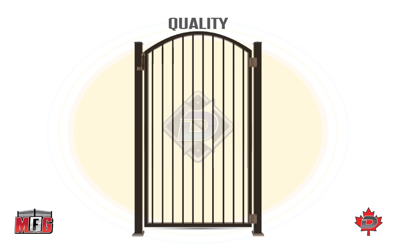 Majestic Concave Ornamental Gate
