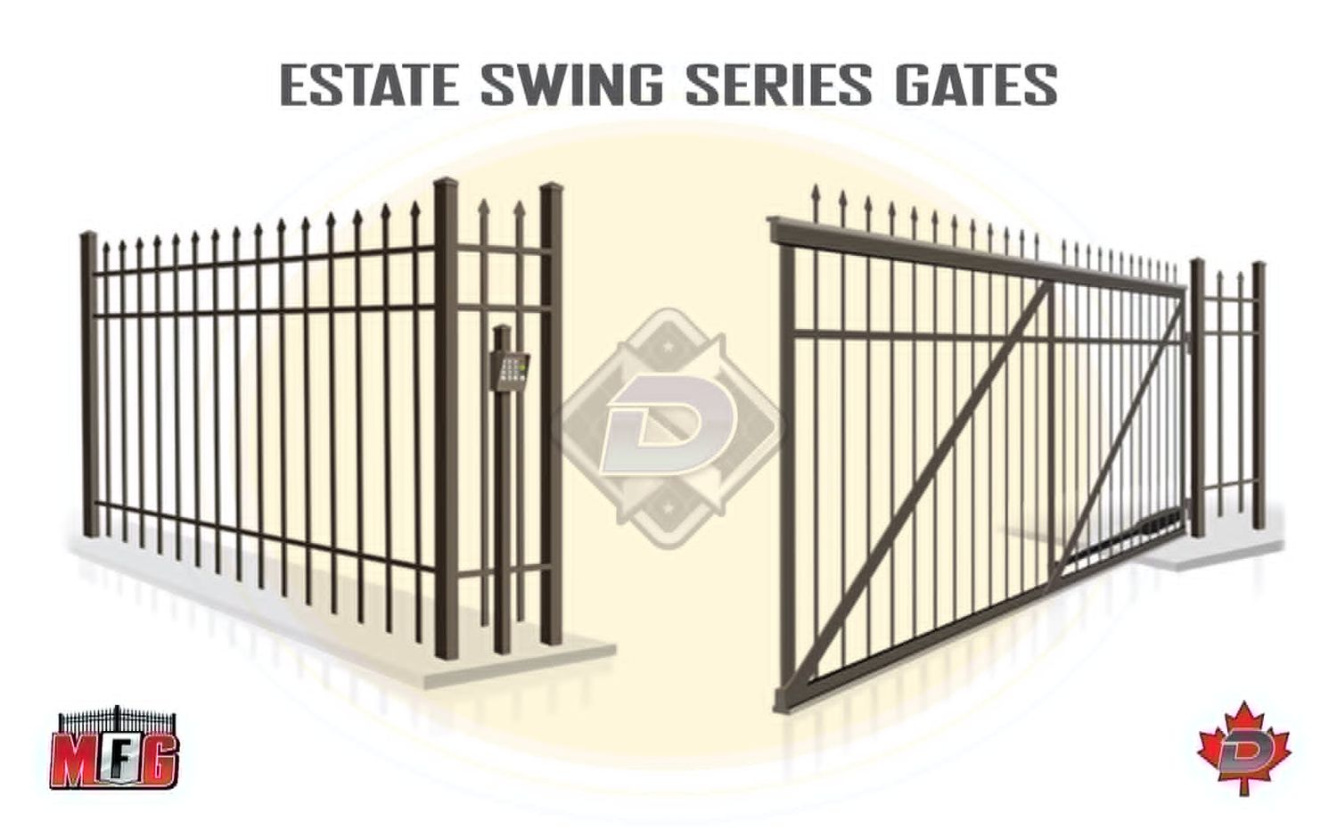 Estate Swing Ornamental Gate Series