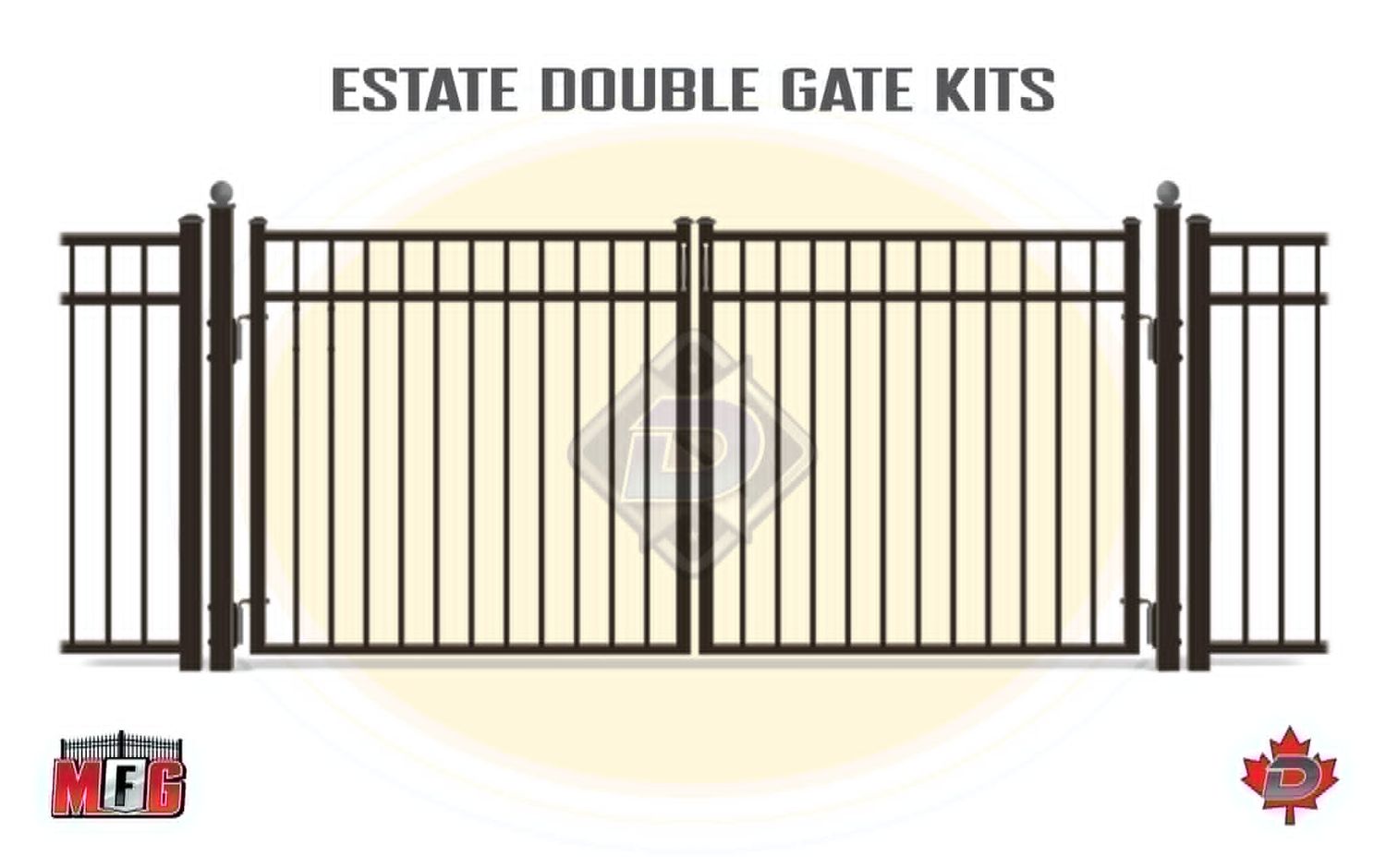 Estate Series Ornamental Double Gate