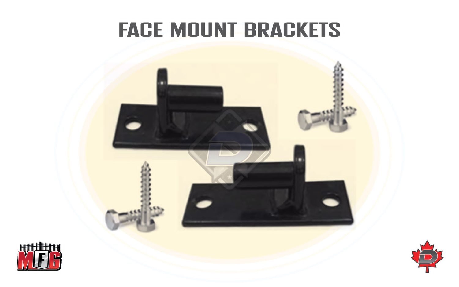 PLATE PINTLE (BLACK) (5/8&quot; MALE HINGE)