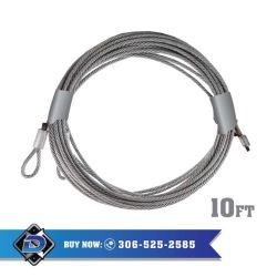 Garage Door Torsion Cable for 10ft High Doors-Pair