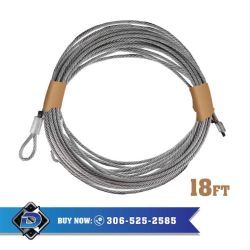OHD Garage Door Torsion Cable for 18ft High Doors -Pair
