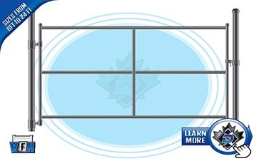 Steel Single Swing Gate Frame + Post KIt