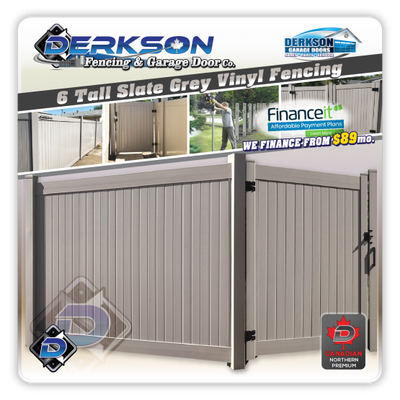 Slate Grey Vinyl Fence Kits