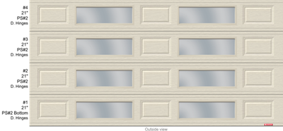 Acadia 138- 14 x 7 Desert Sand + 40" Glass Ready to Install Kit **Click for Other Sizes**