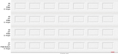 Artic 12 - 16 Wide x 8 Tall, Ice White,  Ready to Install Kit