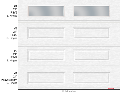 Acadia 138 R12 9x8 White + Glass