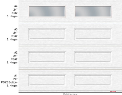 Acadia 138 R12 9x8 White + Glass
