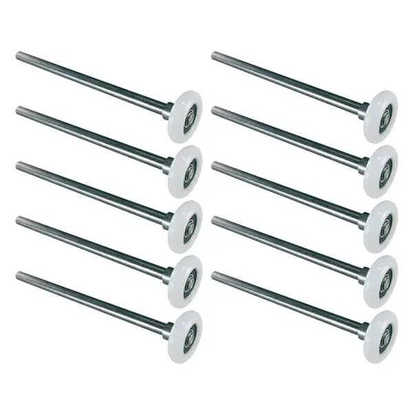 Garage Door Rollers – Long Stem Nylon – 2″ Diameter 10-Ball Bearing 7″ Stem (Pack of 10)