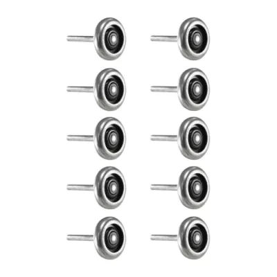 Garage Door Rollers – Short Stem Steel – 3″ Diameter 10-Ball Bearing 4″ Stem (Pack of 10)