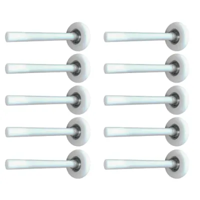 Garage Door Rollers – Ultra Quiet Silent Stem Long Nylon Roller – 2″ Diameter 6200zz Bearing 7″ Stem (Pack of 10)