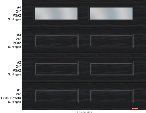 Acadia 138 R12 9x8 Black + Glass