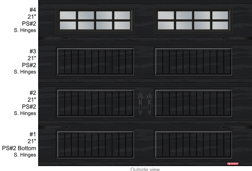 North Hatley Series R12 9x7 Black + Glass + Inserts