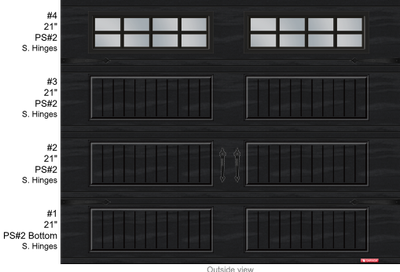 North Hatley Series R12 9x7 Black + Glass + Inserts