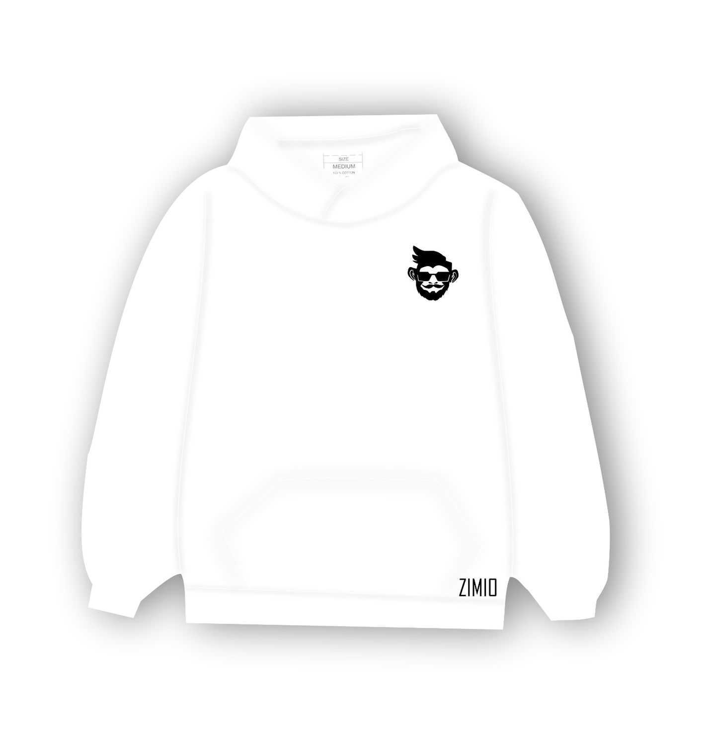 White zimio hoodie