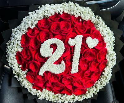 Red Roses With Numbers