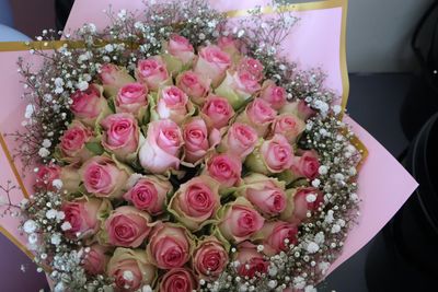 40 Pink Flame Roses