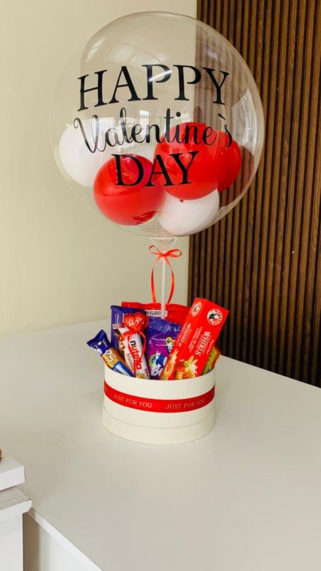 Balloons and Gift Basket