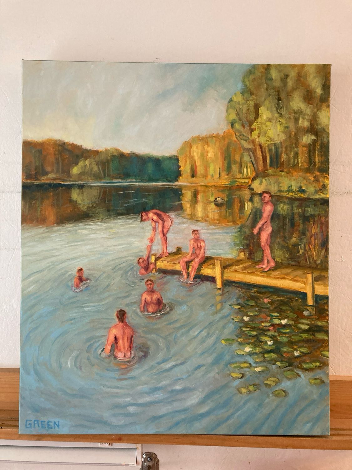 "Evening Swim"