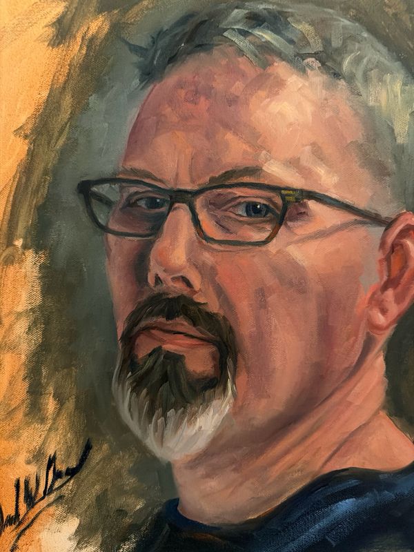 “Self Portrait of Artist Daniel W Green”