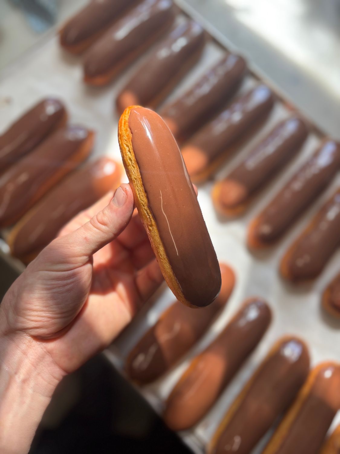 Shiny chocolate glaze (FR/EN)
