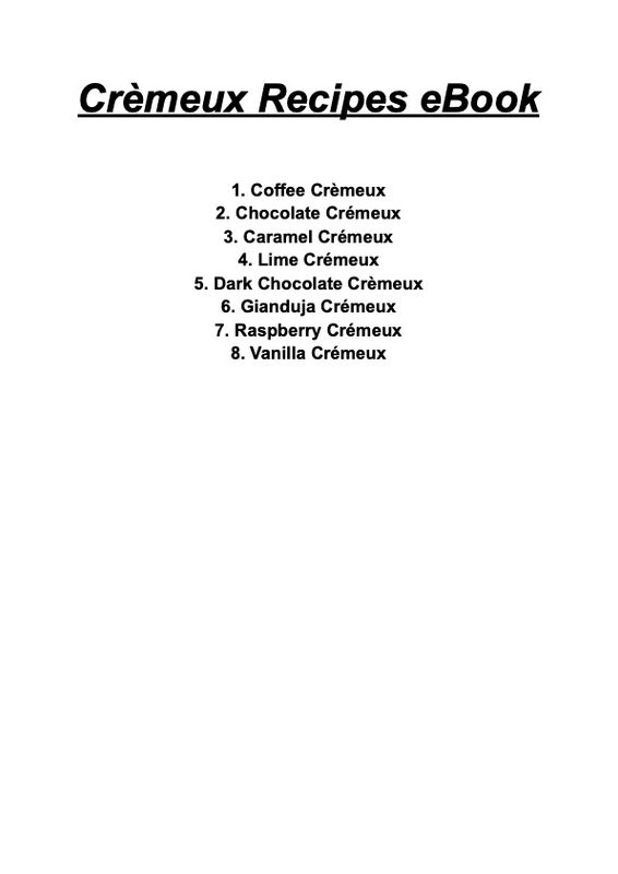 Cremeux eBook recipe