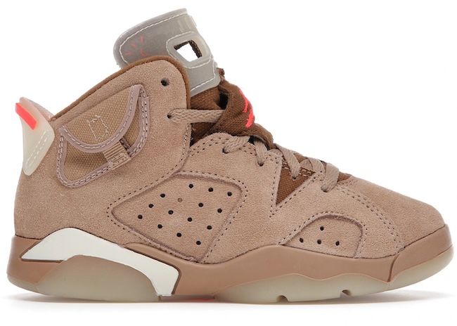 Jordan 6 Retro Travis Scott British Khaki (PS), Size: 2.5Y