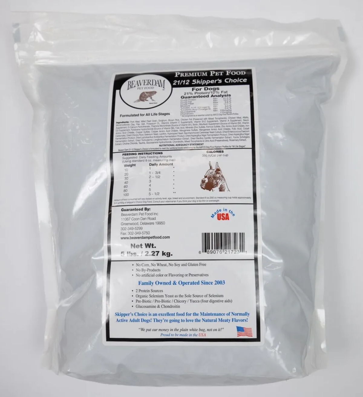 Black Label Beaverdam™ – SKIPPER'S CHOICE 21/12 MAINTENANCE Dog