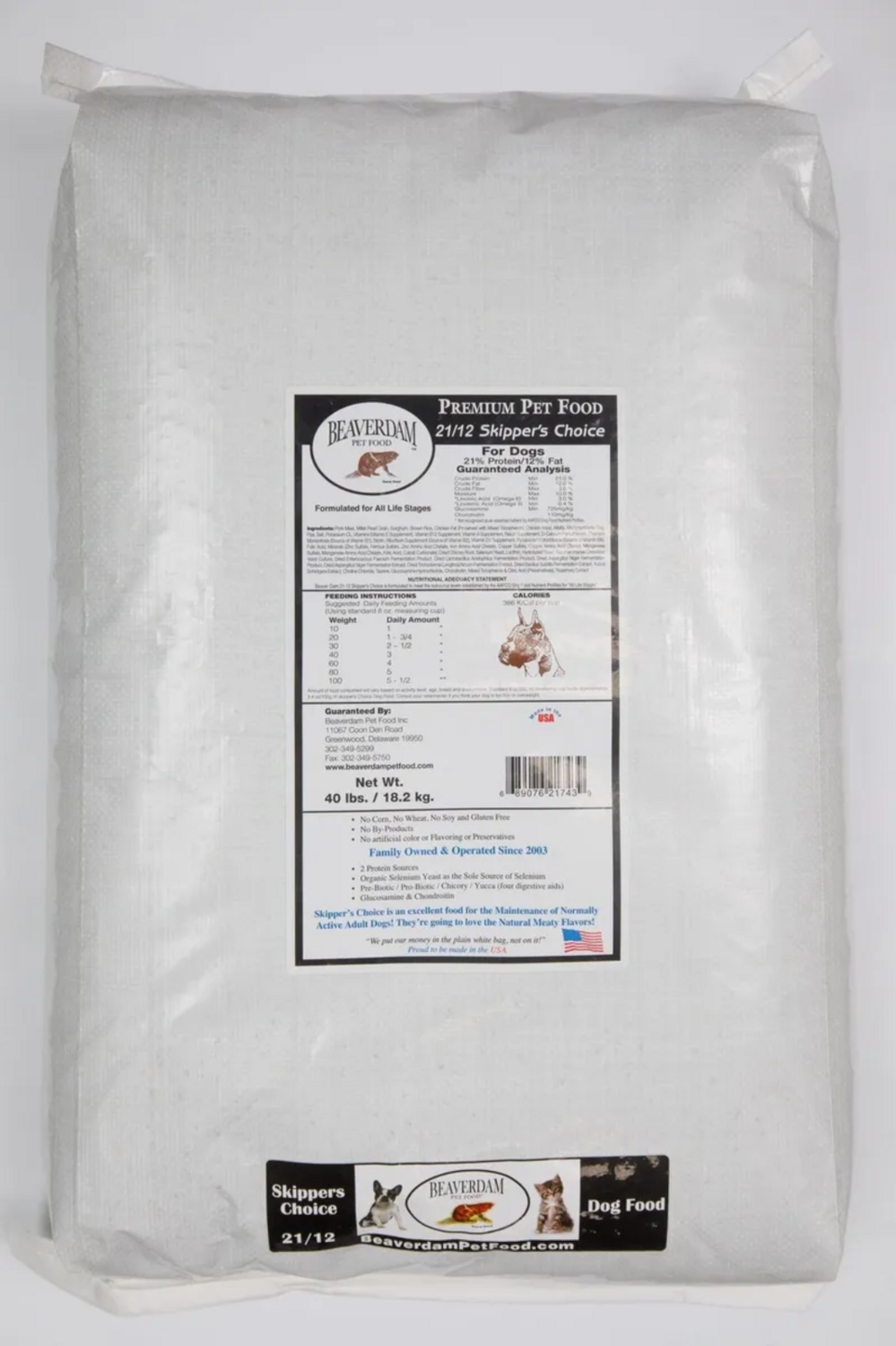 Black Label Beaverdam™ – SKIPPER'S CHOICE 21/12 MAINTENANCE Dog