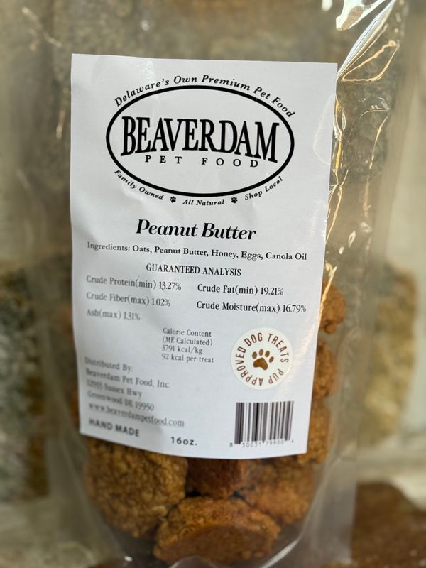 Peanut Butter Hand Made Dog Cookies