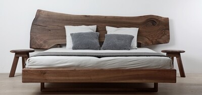 Designer Bett SABINE aus Massivholz