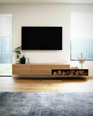 TV Lowboard Hängeboard JACOB aus Eiche massiv