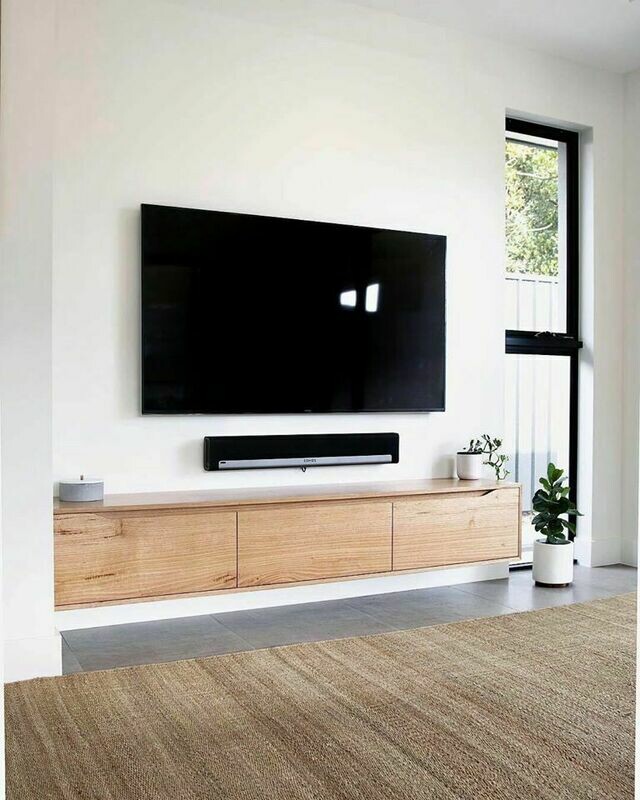TV Lowboard Hängeboard LARSEN aus Eiche massiv