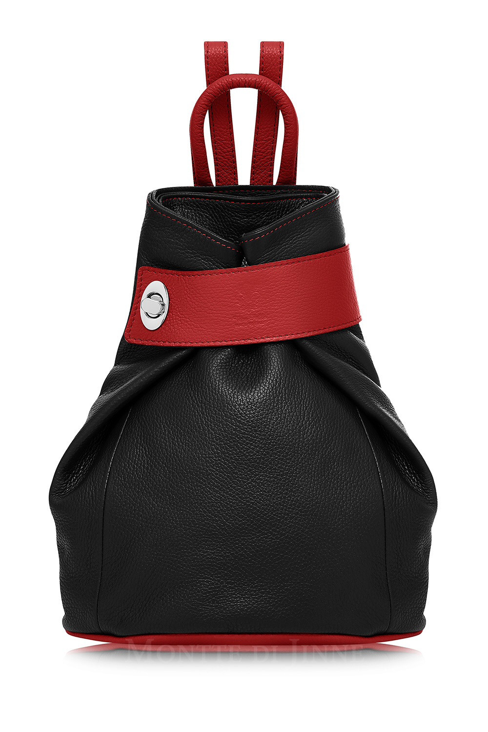 Black Body With Red Trim Lock Backpack 