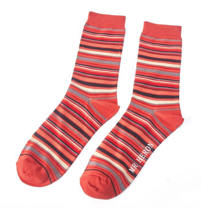 Stripe Socks - Orange 
