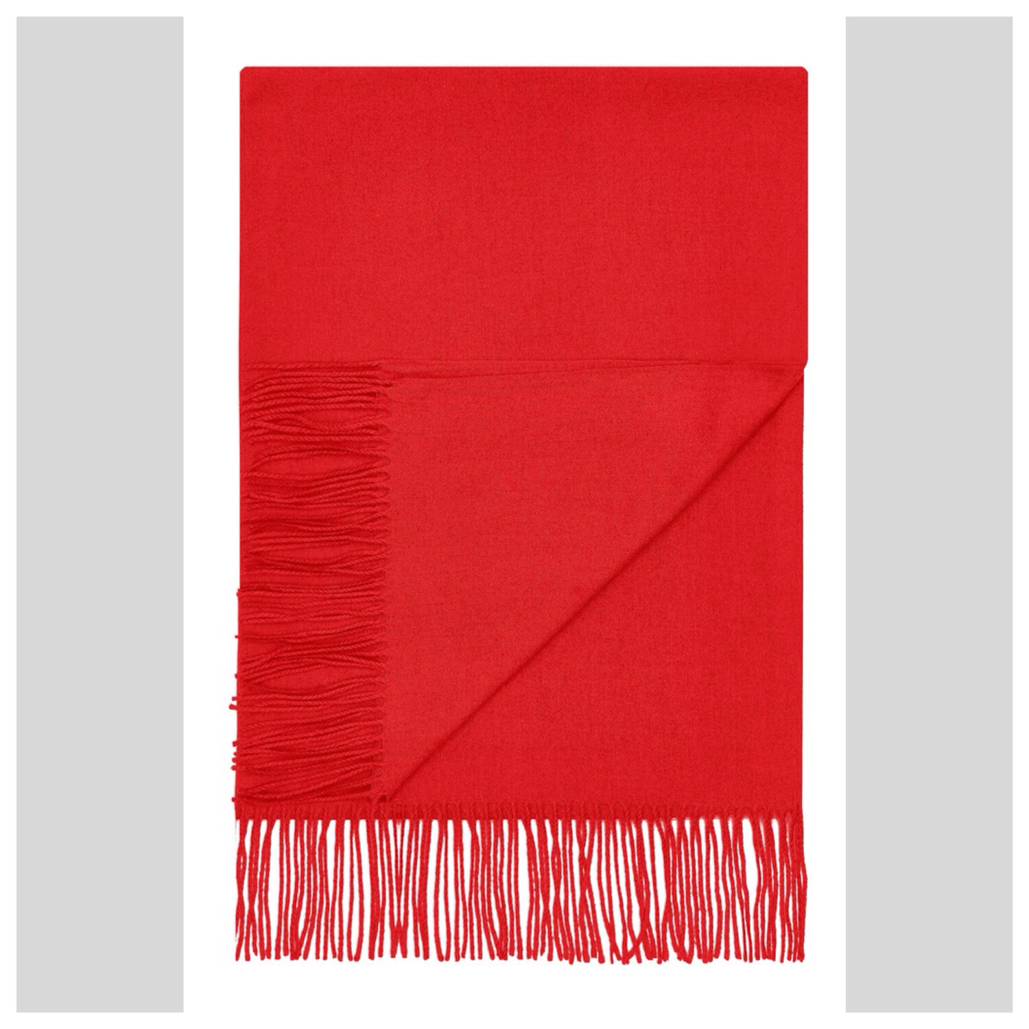 Red Soft Touch Plain Scarf