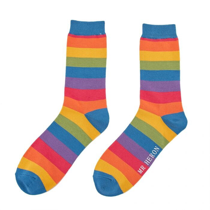 Rainbow Stripe Bamboo Socks