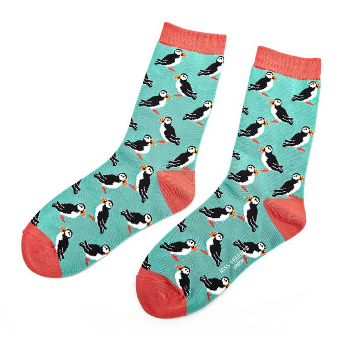 Puffin Socks - Turquoise 