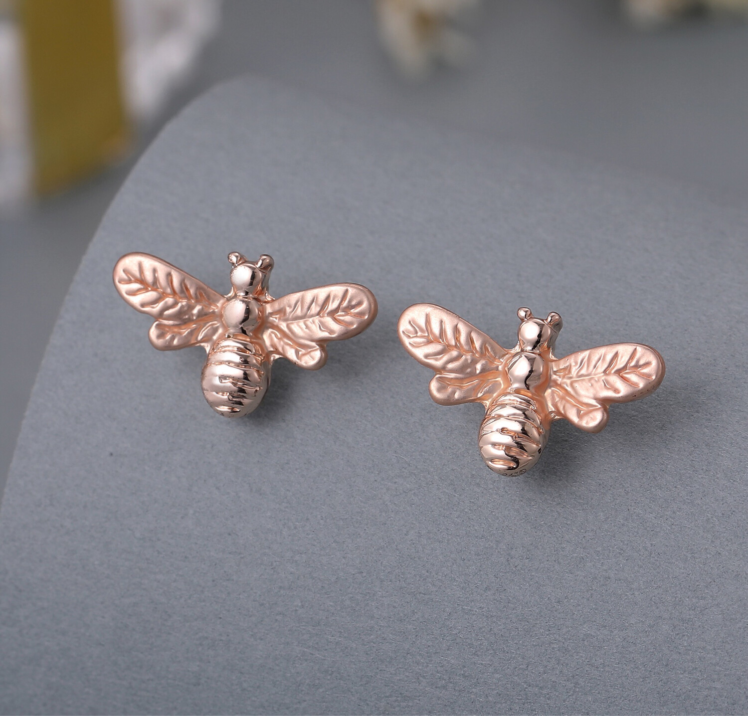 Bee Earrings - Rose