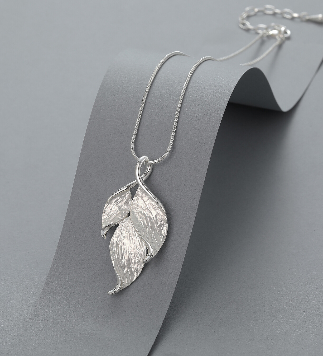 Textured Leaf Pendant